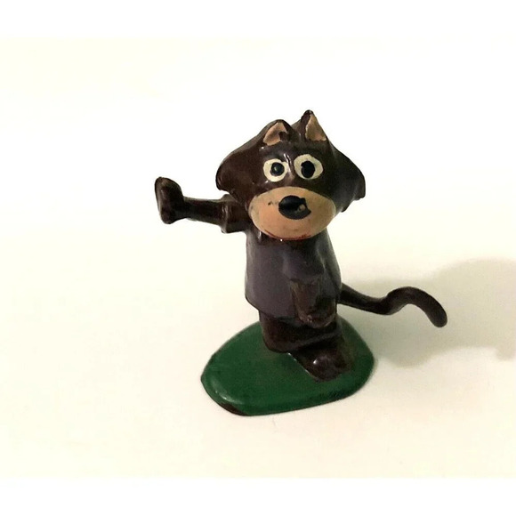 Vtg Marx Tinykins Hanna Barbera Fancy Fancy  Top Cat Mini Figure Hand Painted - Picture 13 of 14